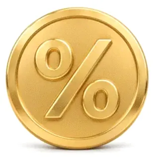 Gold percent coin — Neosurf
