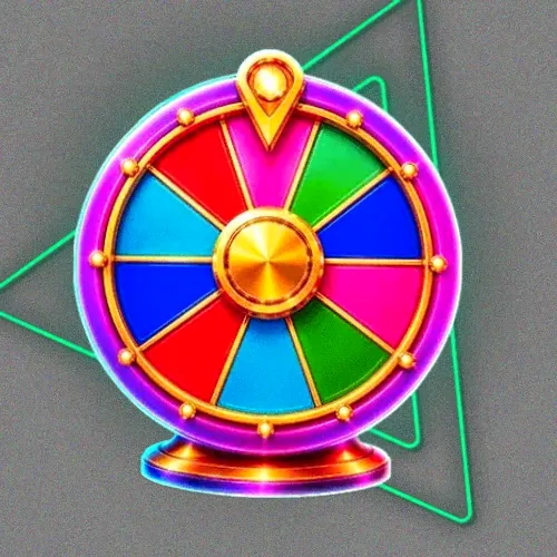 Colourful prize wheel
