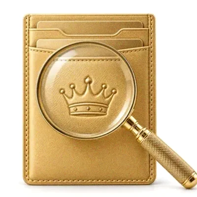 Wallet and magnifier — Neosurf