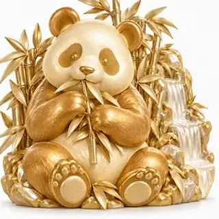 Panda eating bamboo — Neosurf